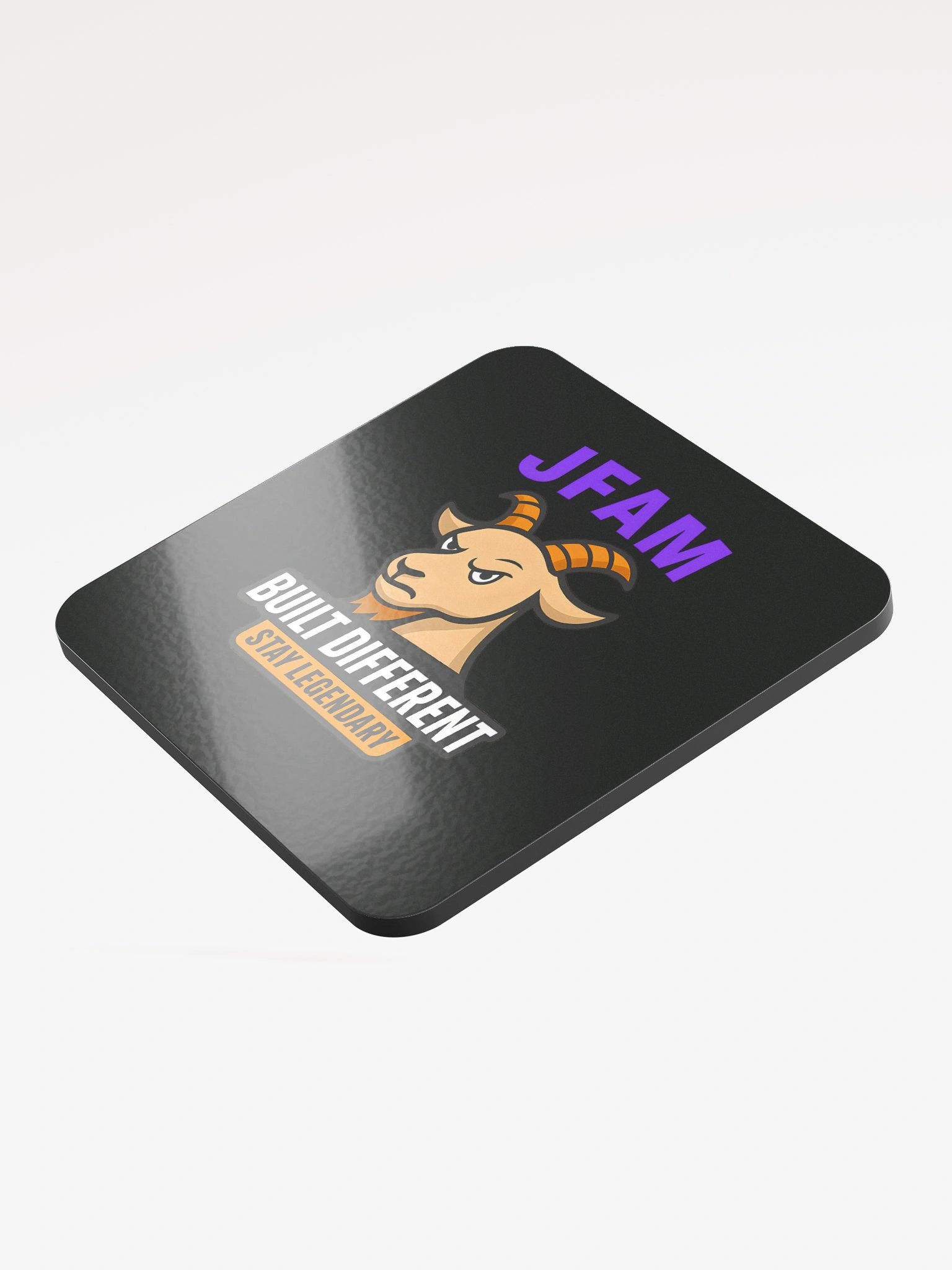 Legendary Goat Glossed Cork Coaster product image (3)