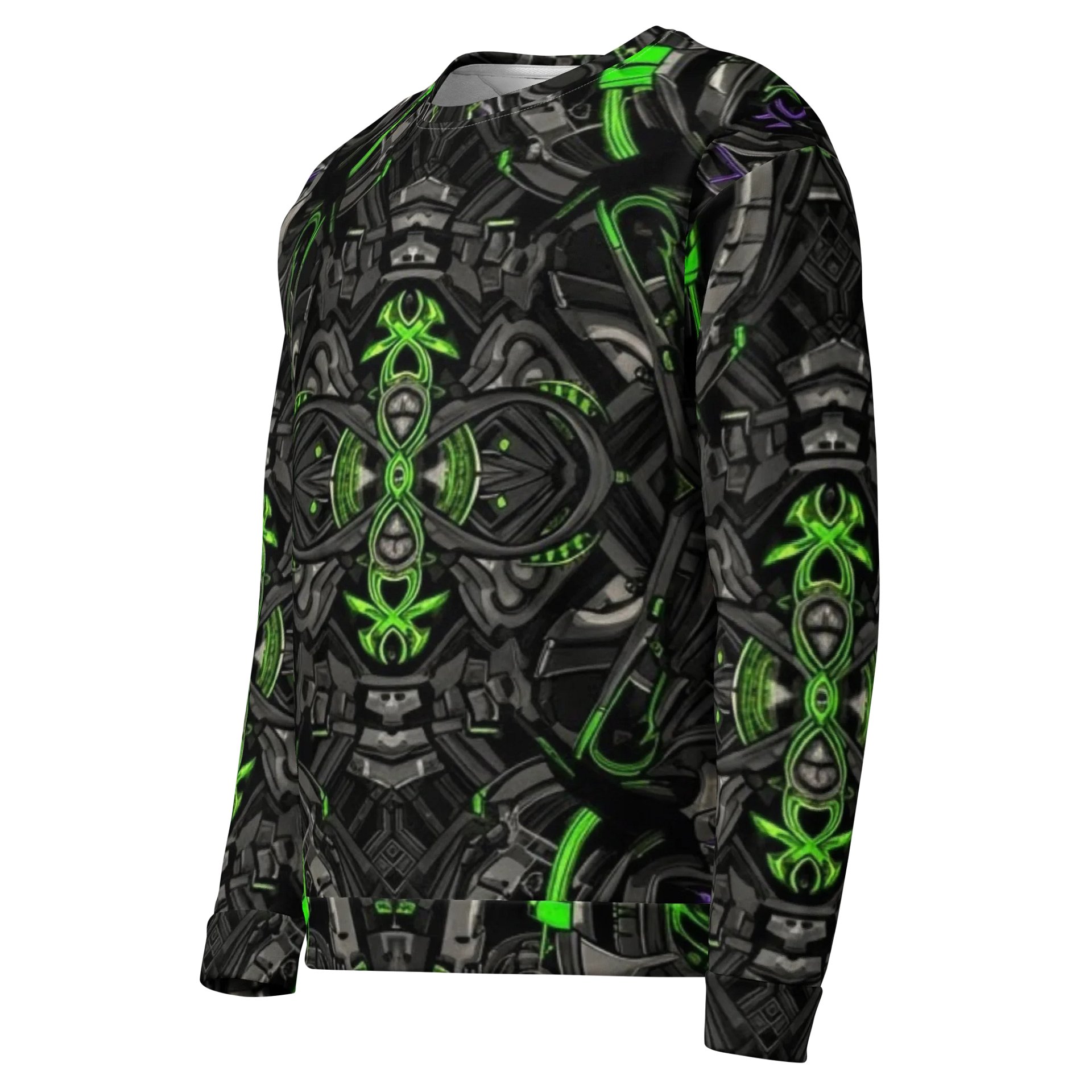Neon Matrix – Unisex All-Over Print Sweatshirt product image (7)