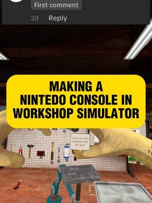 Making a NINTENDO CONSOLE in Workshop Simulator VR Game - https://www.meta.com/en-gb/experiences/workshop-simulator-vr/6305468796151199/ https://store.steampowered.com/app/2655120/Workshop_Simulator_VR/ #workshopsimulator #explorewithquest #QuestCreatorPartner #vr #vrgaming