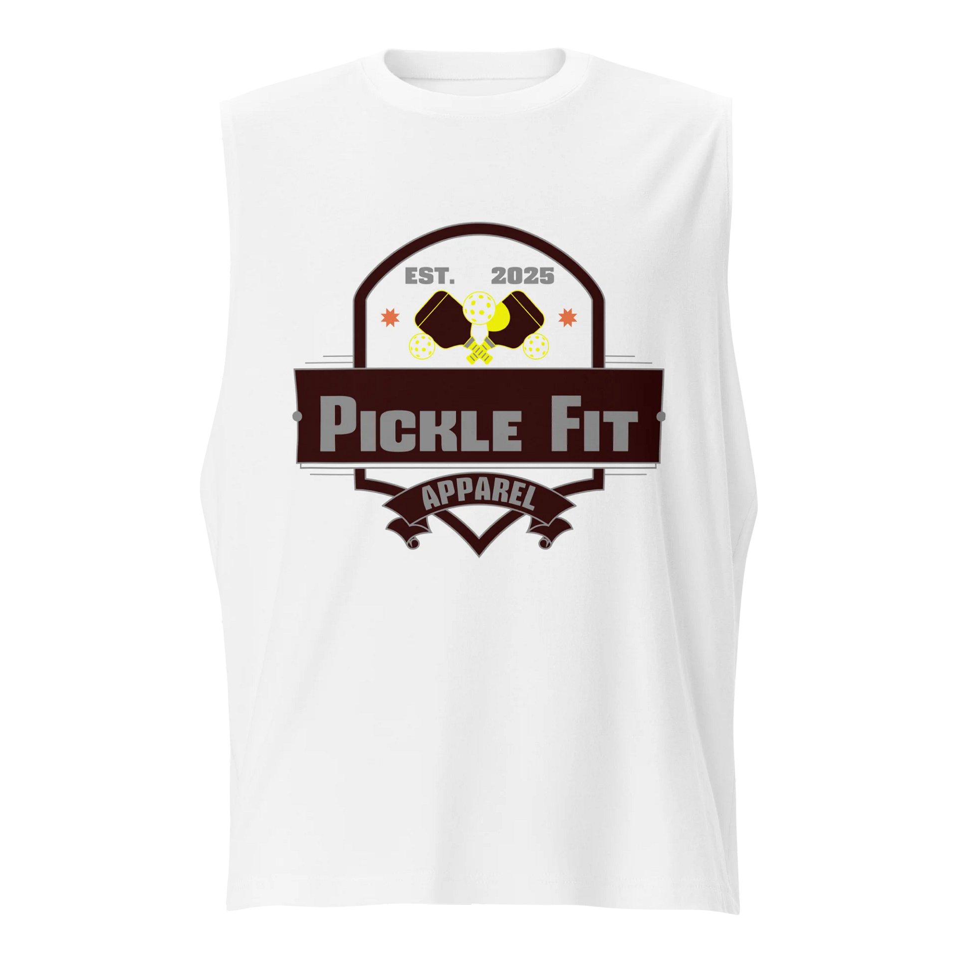 Pickle Fit Logo Black Bella+Canvas Muscle Tank product image (1)