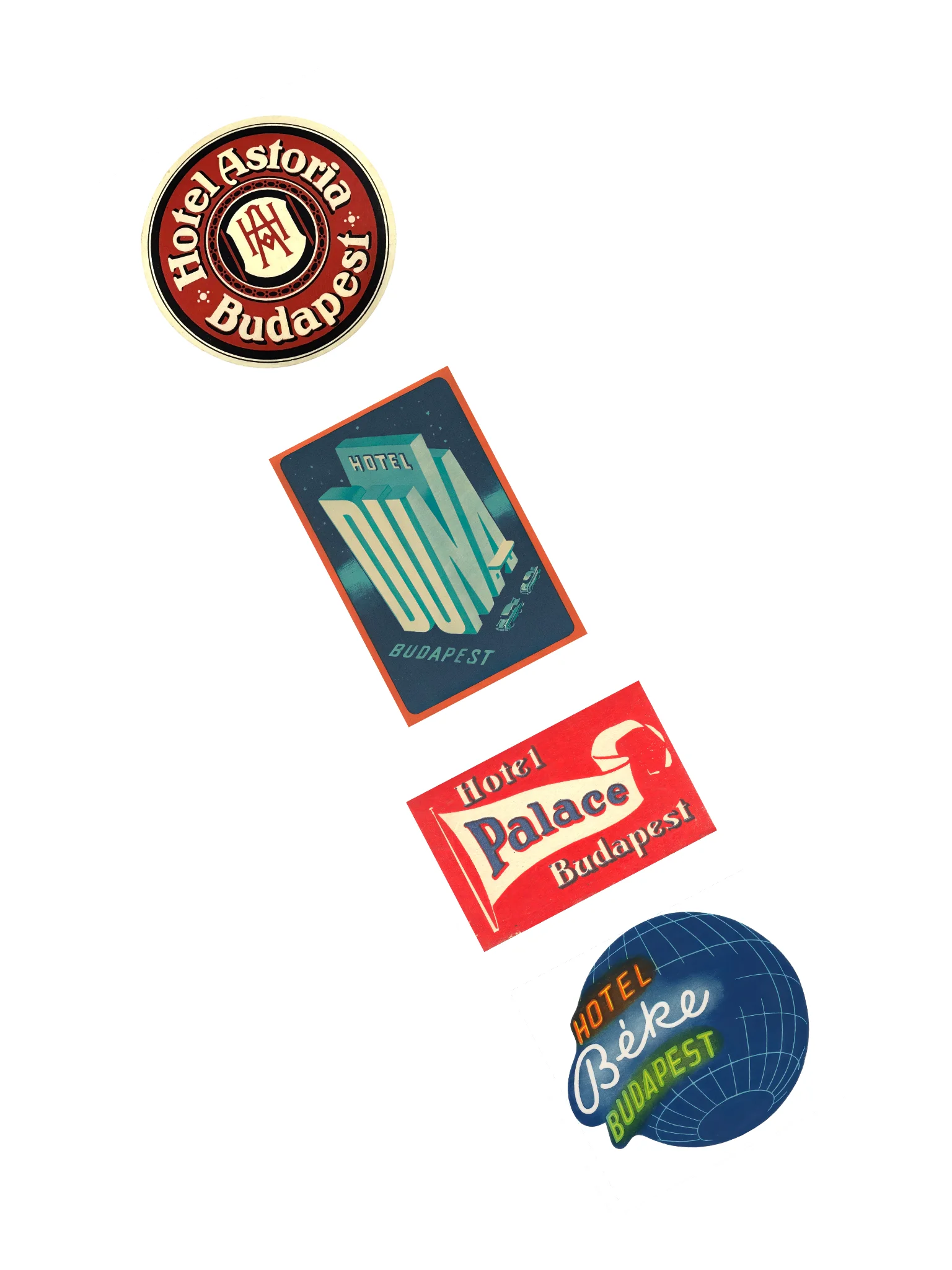 Budapest Hotel Stickers-Set 2 product image (2)