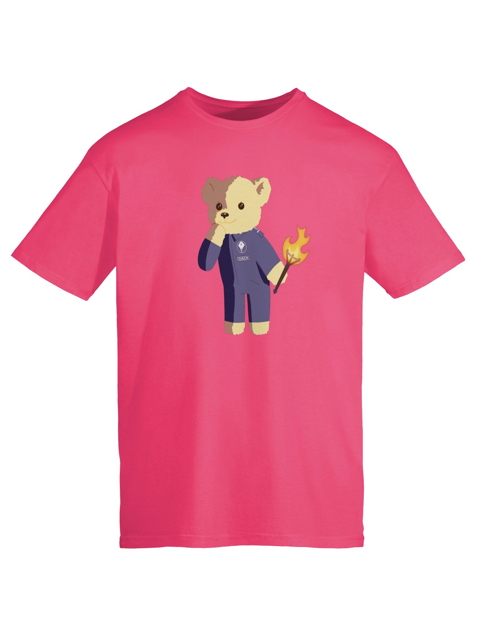 Really Pink T-Shirt With TorchBear On it product image (5)