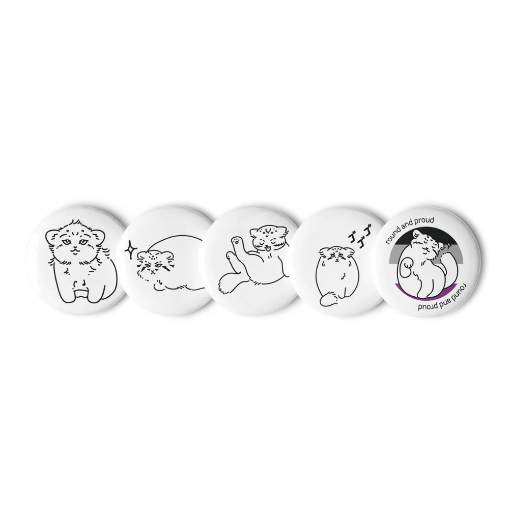 Pride Manul Pin Set - Asexual product image (5)