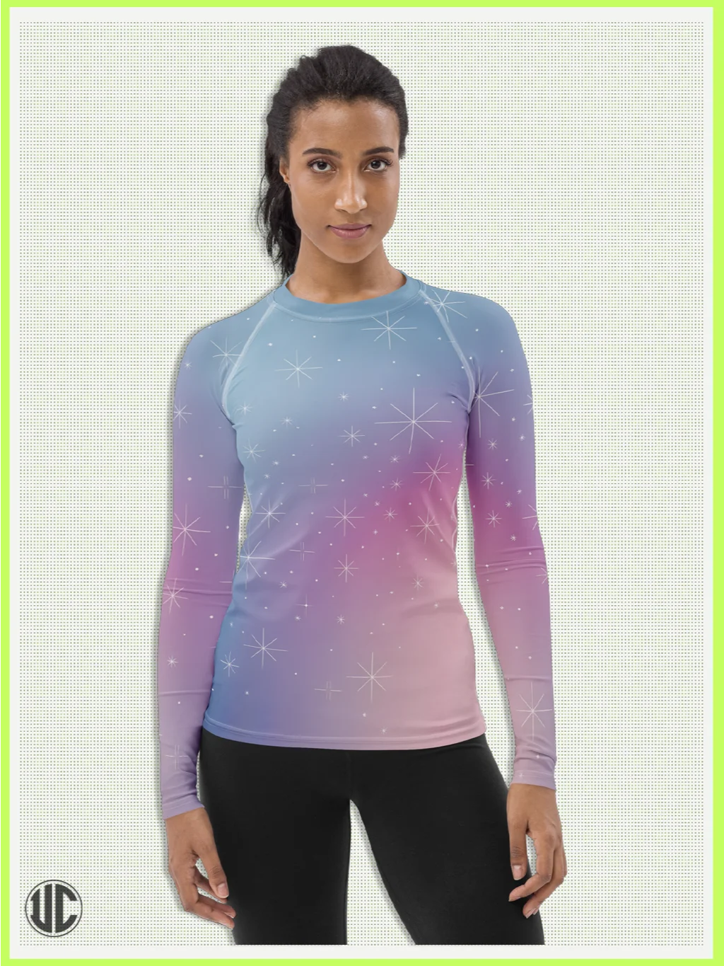 Sunset Constellations – Women’s Rash Guard product image (6)