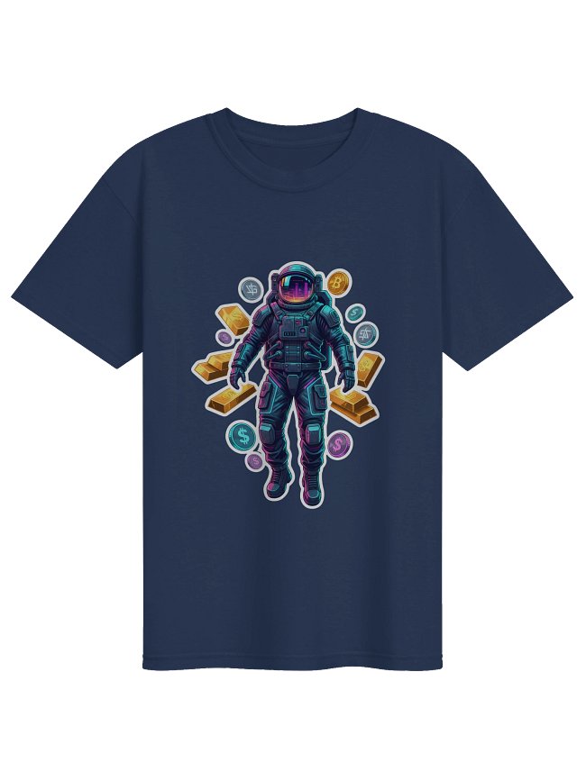 Astronaut Gold Silver Bitcoin