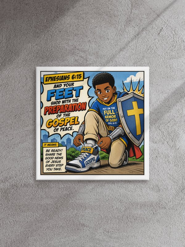 Gospel of Peace Canvas Wall Art (16” x 16”) product image (2)