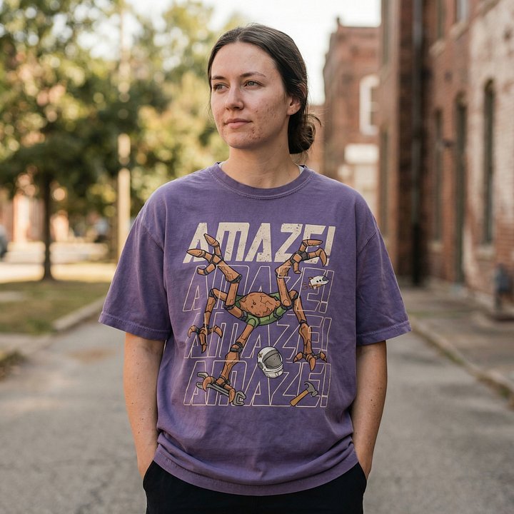 Comfort Colors® Amaze Amaze T-Shirt, Project Hail Mary Rocky Inspired Alien Shirt, Sci-Fi Space Graphic Tee, Book Lover Nerd Gift product image (2)