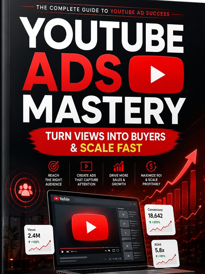 YOUTUBE ADS MASTERY: Turn Views Into Buyers & Scale Fast product image (2)