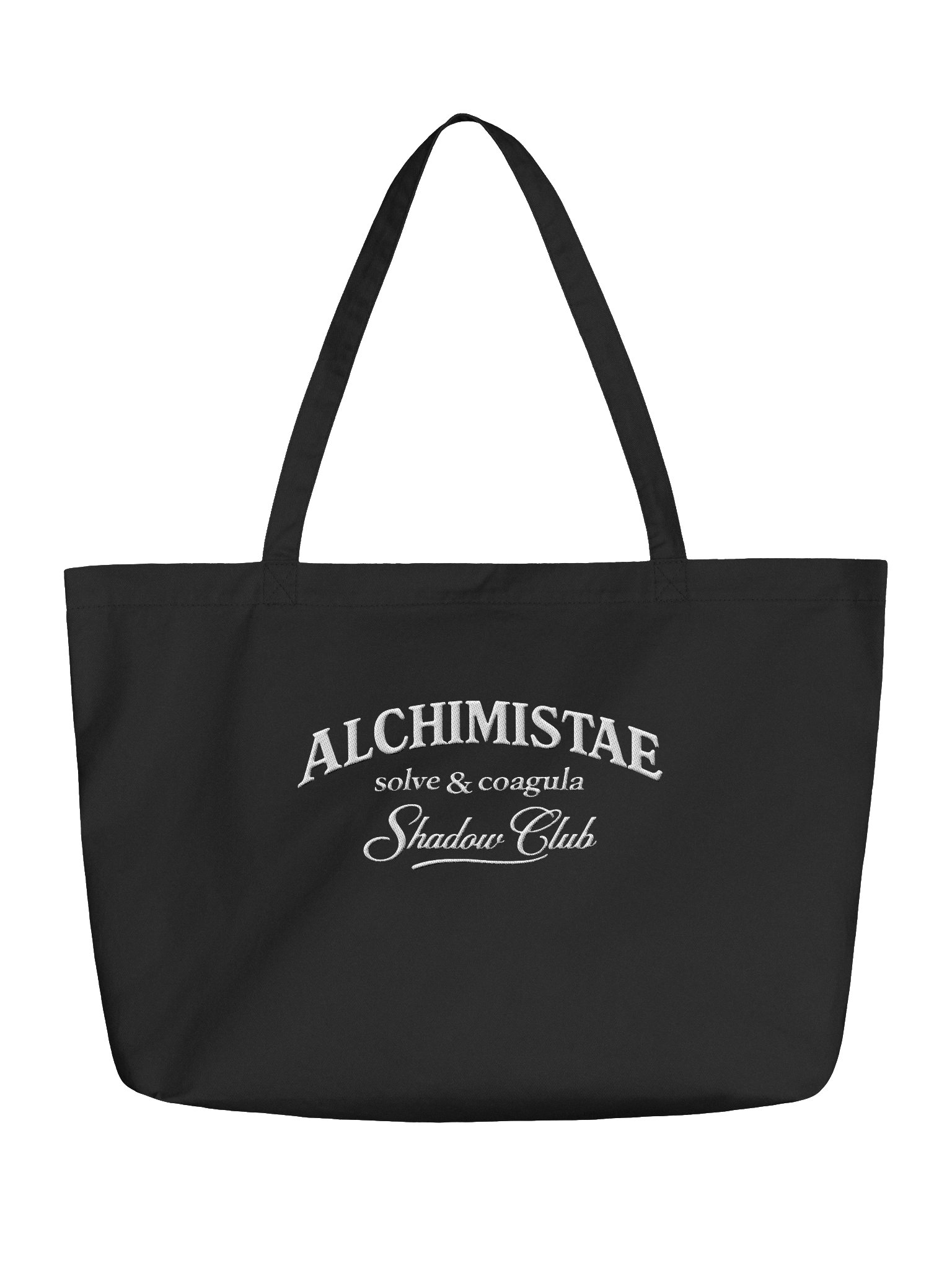 TOTE BAG Noir en Coton Bio – ALCHIMISTAE Shadow Club product image (1)