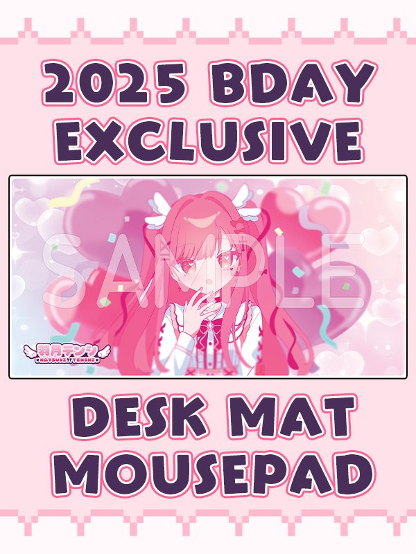 2025 Exclusive Tenshi Birthday Desk Mat Mousepad (LIMITED EDITION) product image (1)