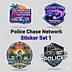 Police Chase Network Sticker Set 1
