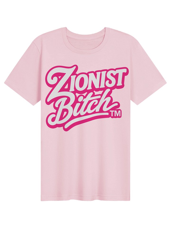 Zionist Bitch Script Tee (Pink) product image (1)