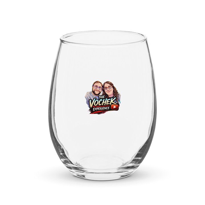 The Vochek Experience Logo Stemless Wine Glass product image (1)