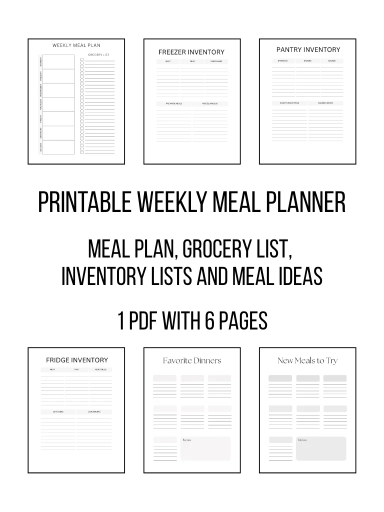 Meal Planner - Printable PDF product image (1)