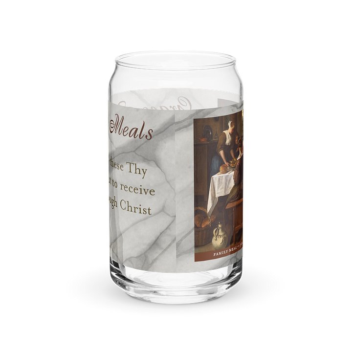 Grace After Meals Prayer Can-Shaped Glass product image (2)