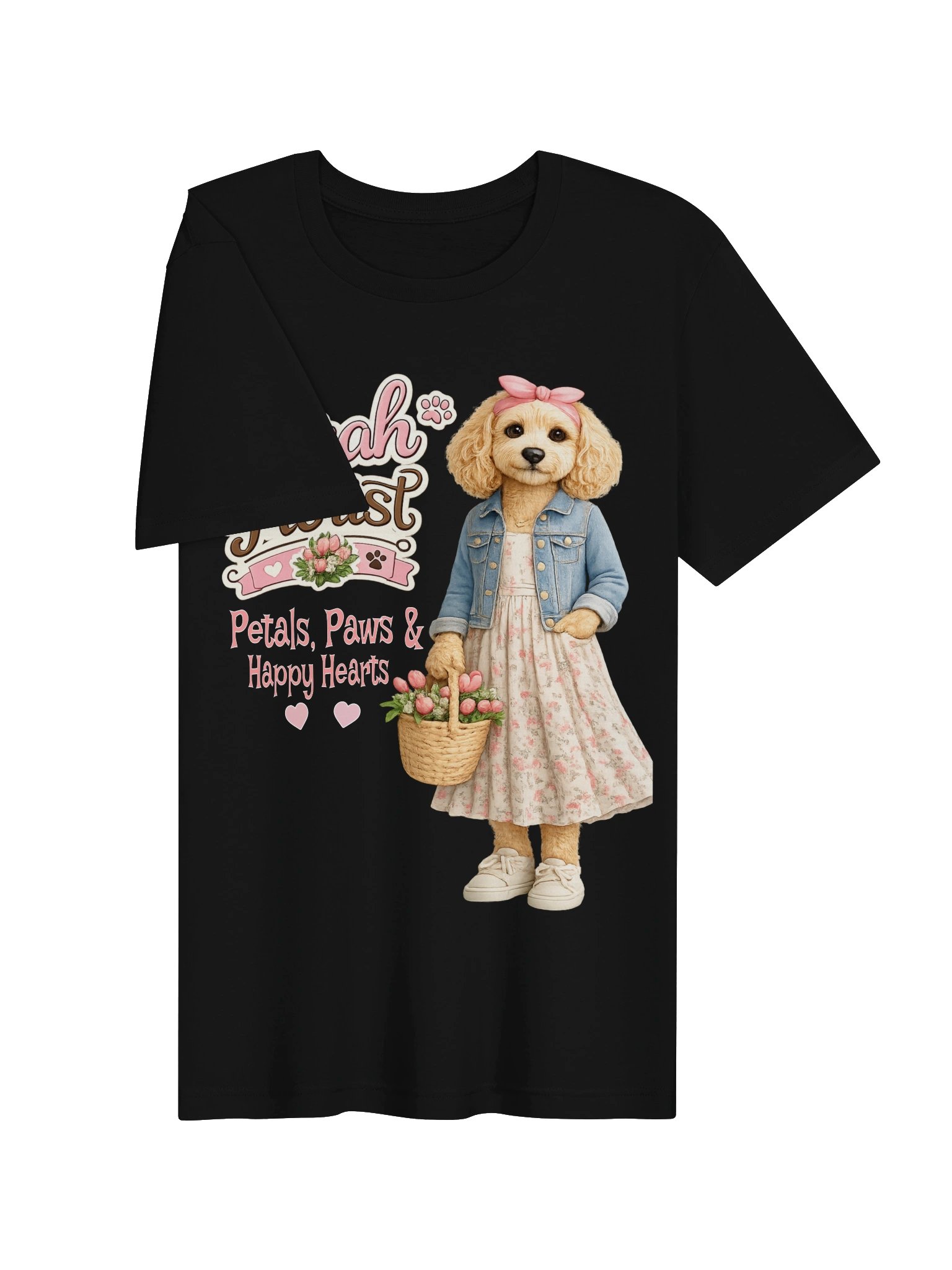 Sarah Florist Petals & Paws Adult Tee product image (17)