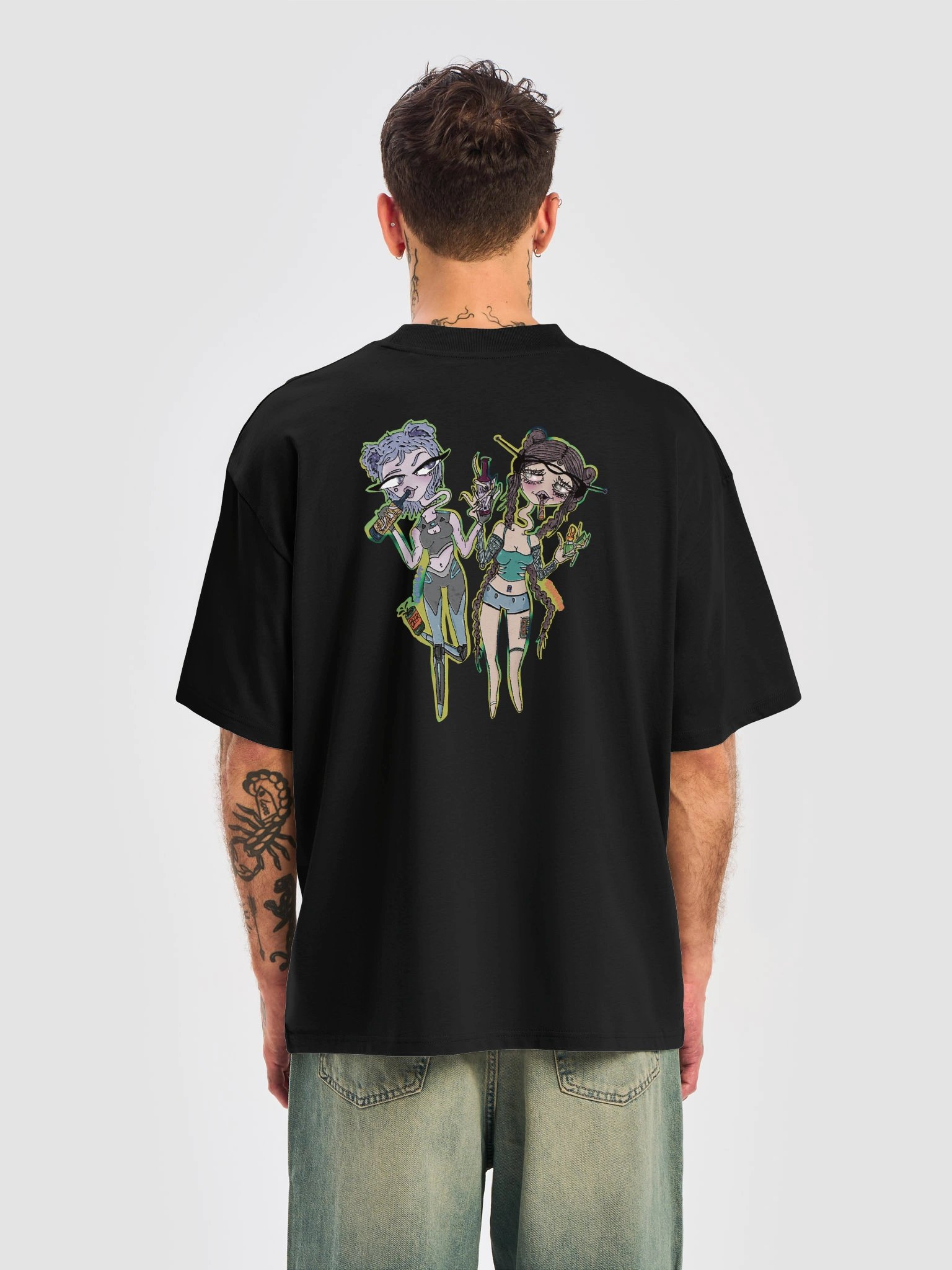 BEARBOT X SAHPHIE ✨ Unisex Organic Oversized Tee product image (4)