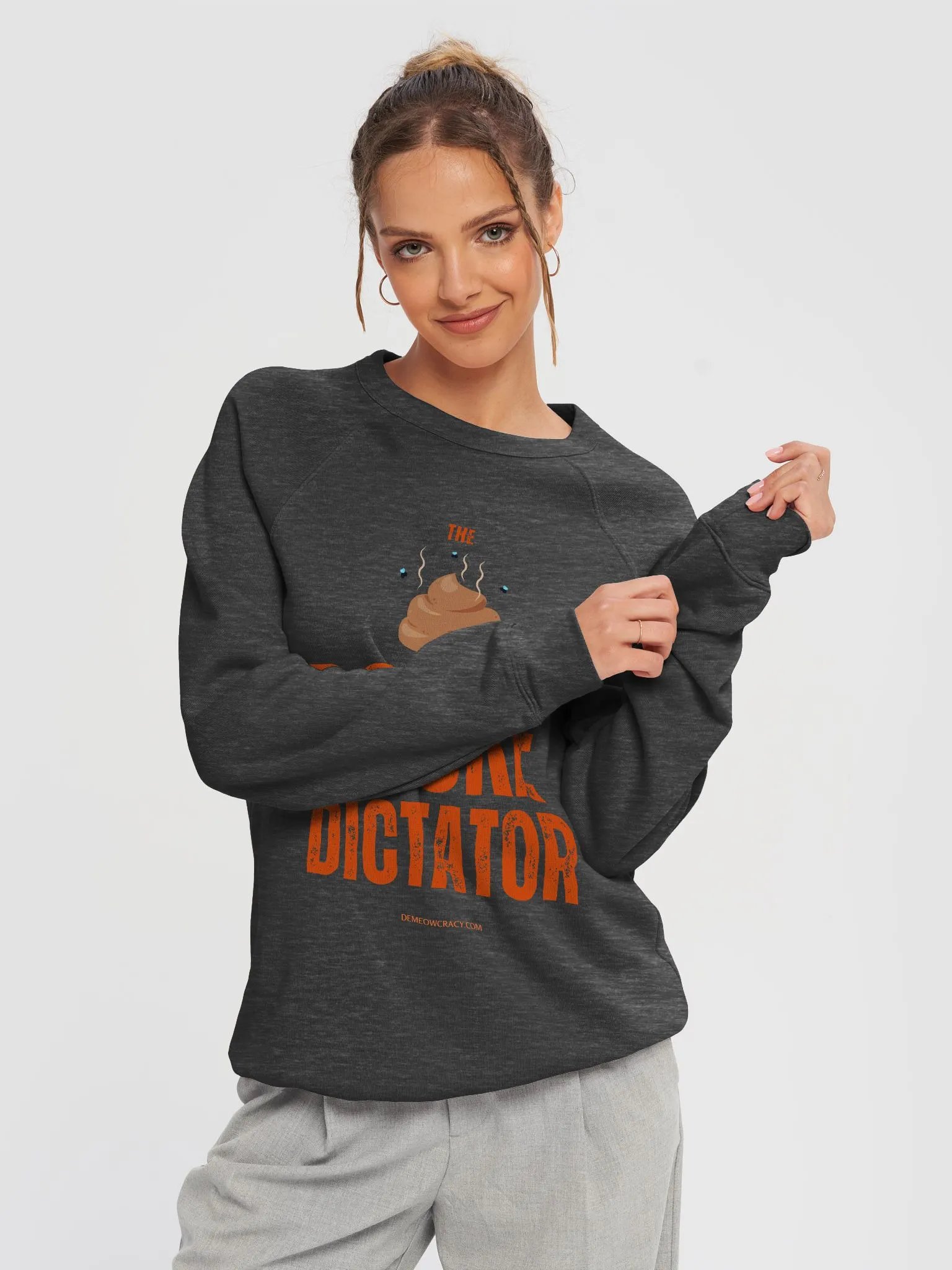 The Dookie Dictator Unisex Sponge Fleece Raglan Sweatshirt from Bella+Canvas product image (5)
