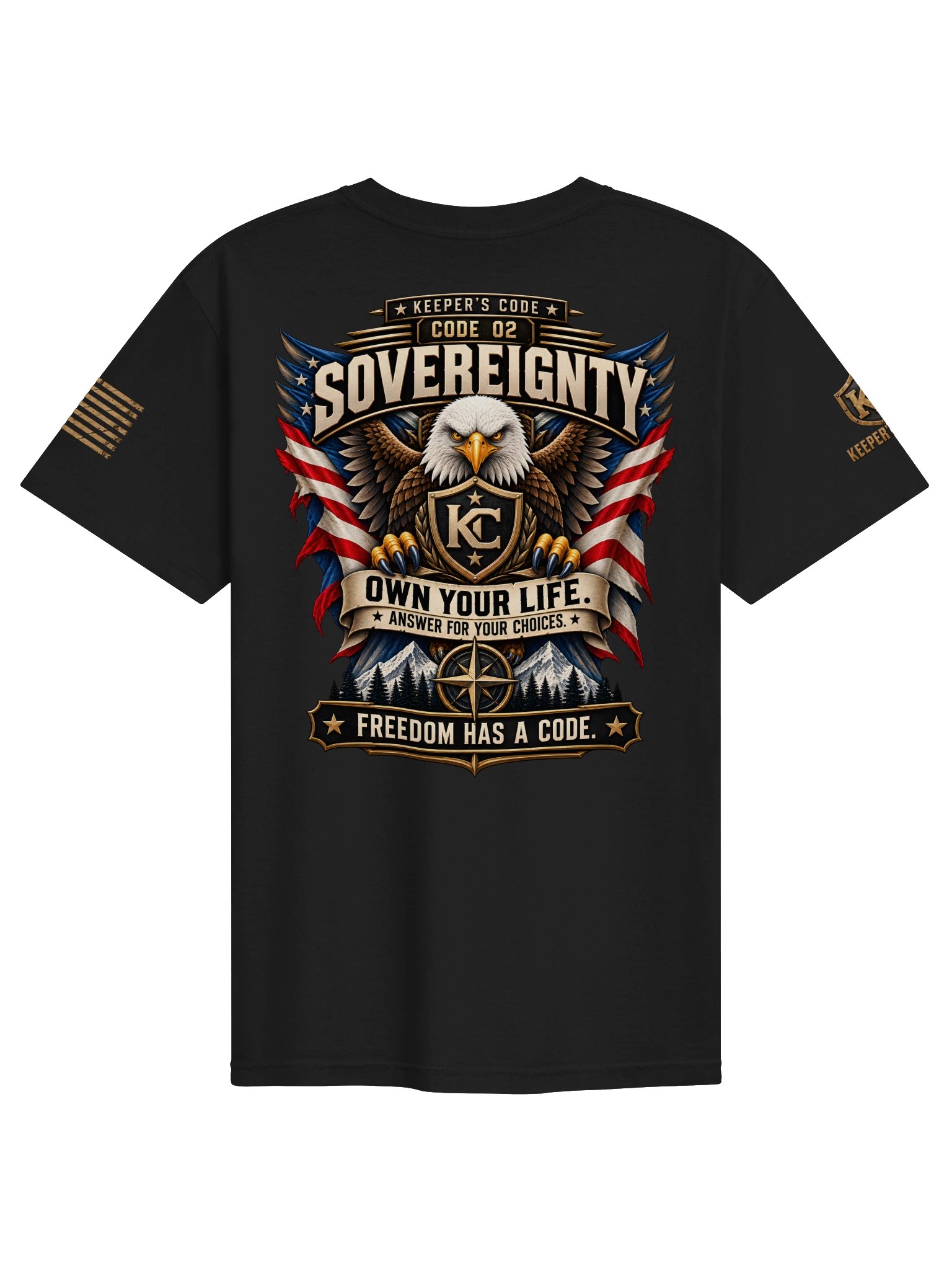 Keeper’s Code™ Men’s CODE 02 Sovereignty American Eagle T-Shirt product image (4)