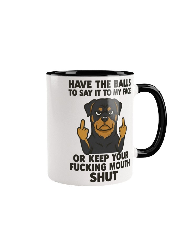 Rottweiler Middle Finger Ceramic Mug product image (2)
