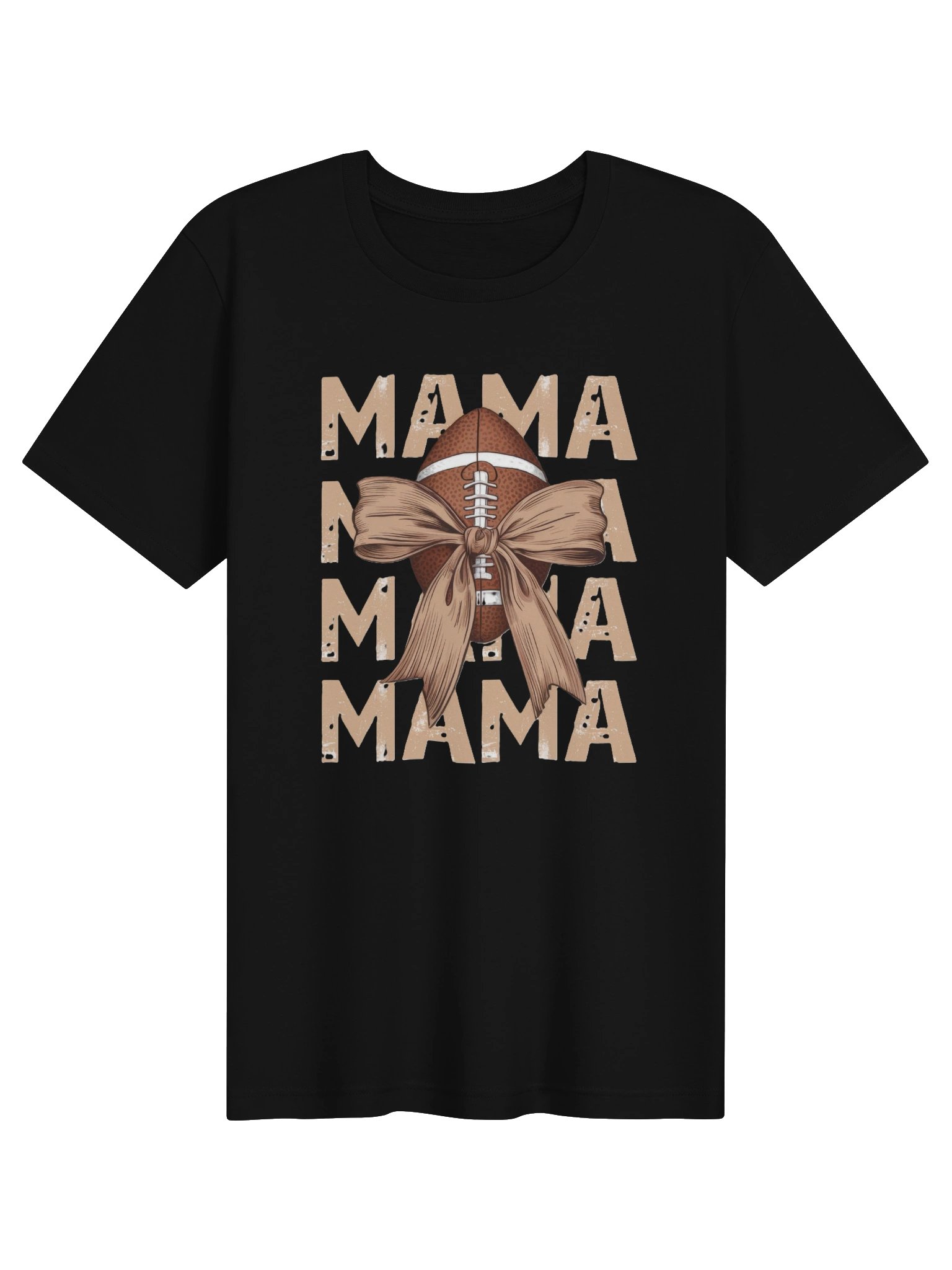 Mama Football Bow Tee product image (5)