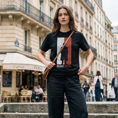 In the middle of the city wearing Raskolnikov.

A restless mind.
Still searching.

Maybe for meaning.
Maybe for love.

Raskol...