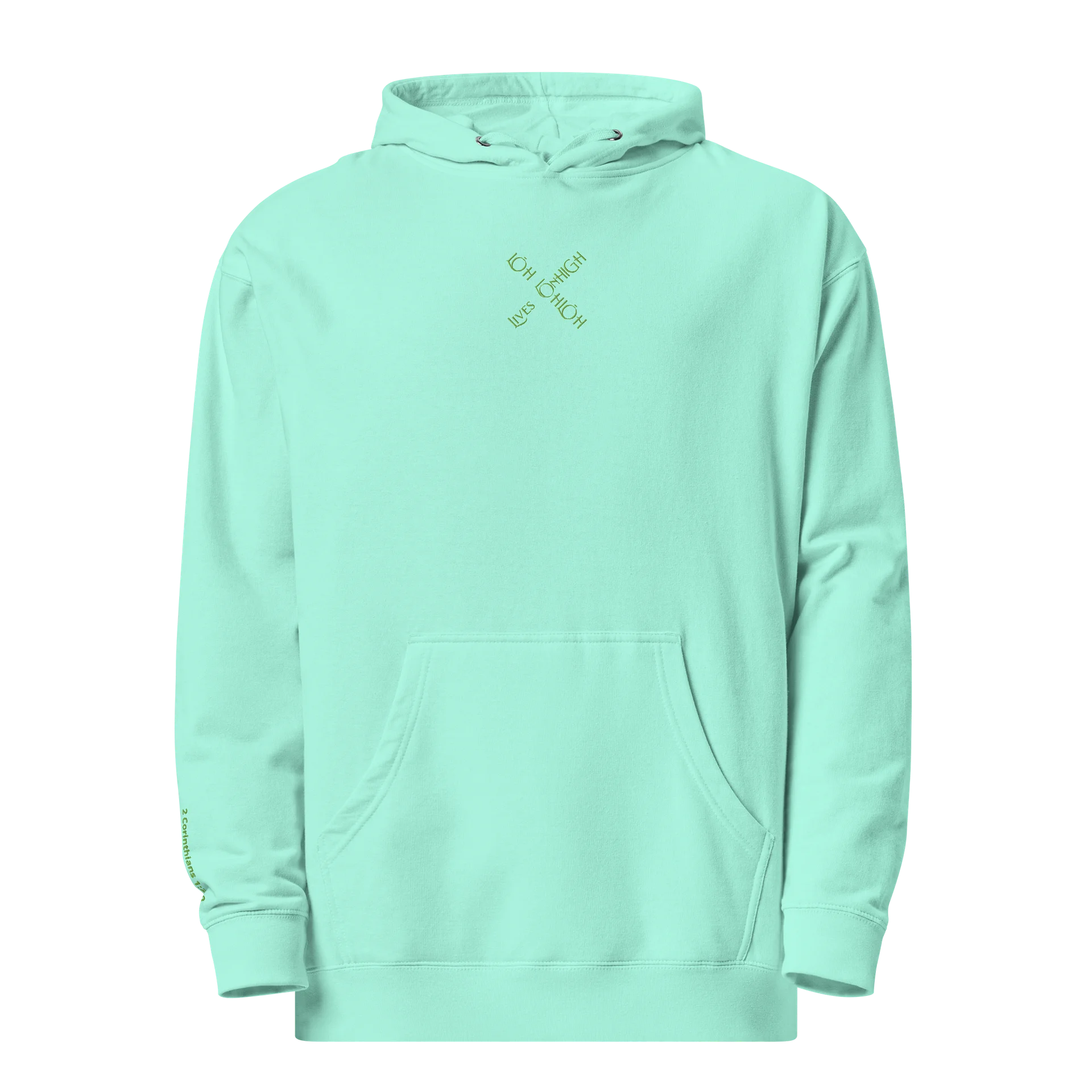 The Lives On HIGH | YTG STEALTH | UNISEX Hoodie | Mint green product image (3)