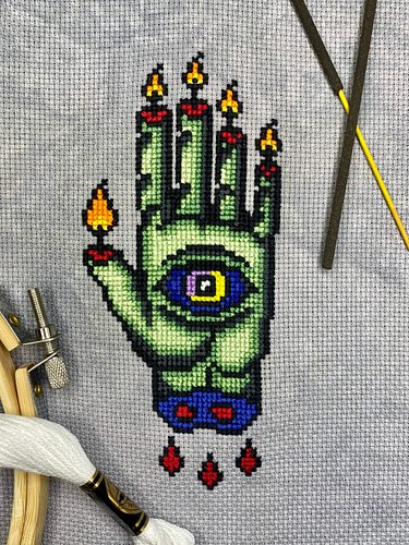 another amazing finish from one of my testers @clairecrafts_ on this higgs hand of glory! patterns are always available on my...