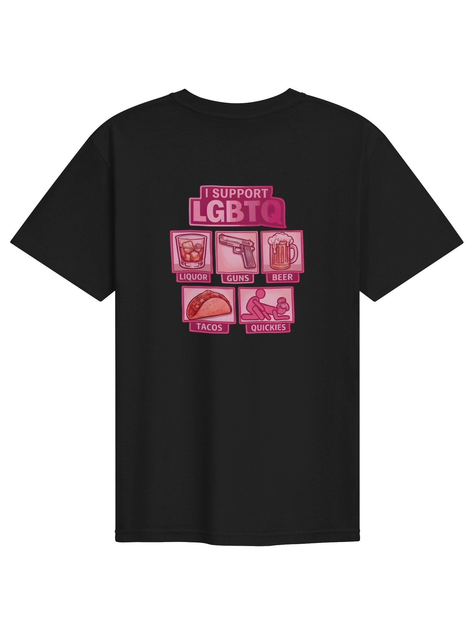 I SUPPORT LGBTQ T- SHIRT (BACK PRINT) product image (10)