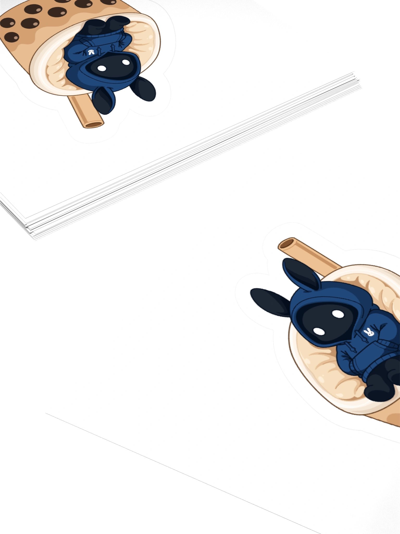 Poochoki Cozy Milk Tea Bean Bag Sticker product image (4)