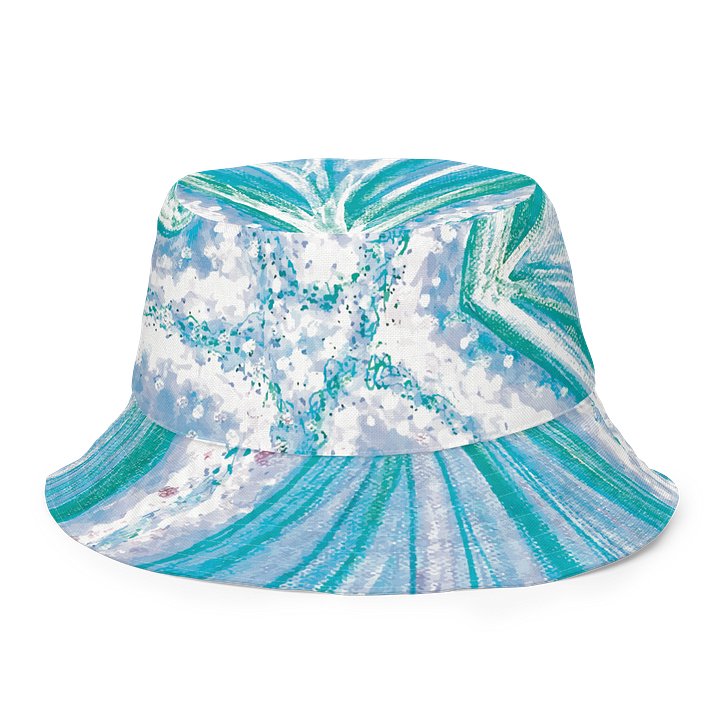 Cyan Starfish Painting | Reversible Bucket Hat product image (2)