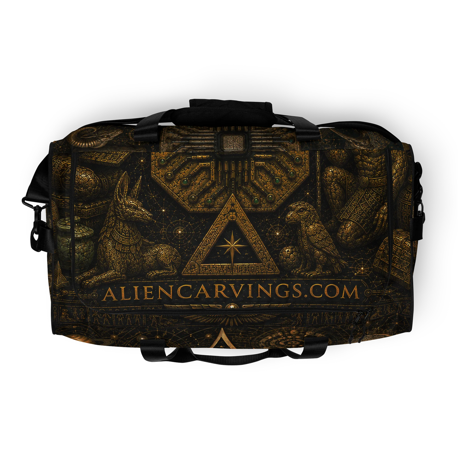 Aliencarvings Alpha and Omega Duffel Bag product image (8)