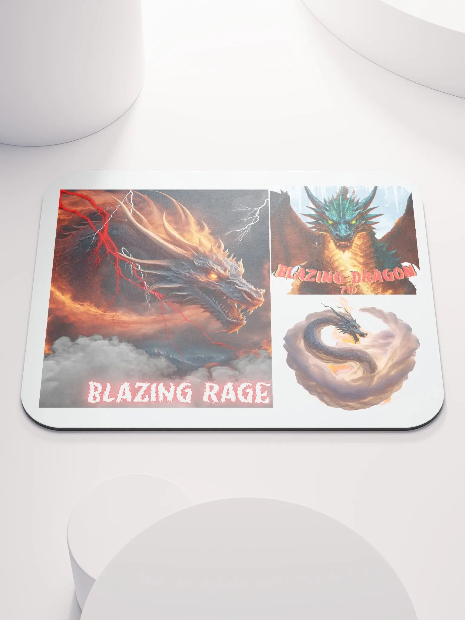 Blazing Dragon mouse pad product image (1)