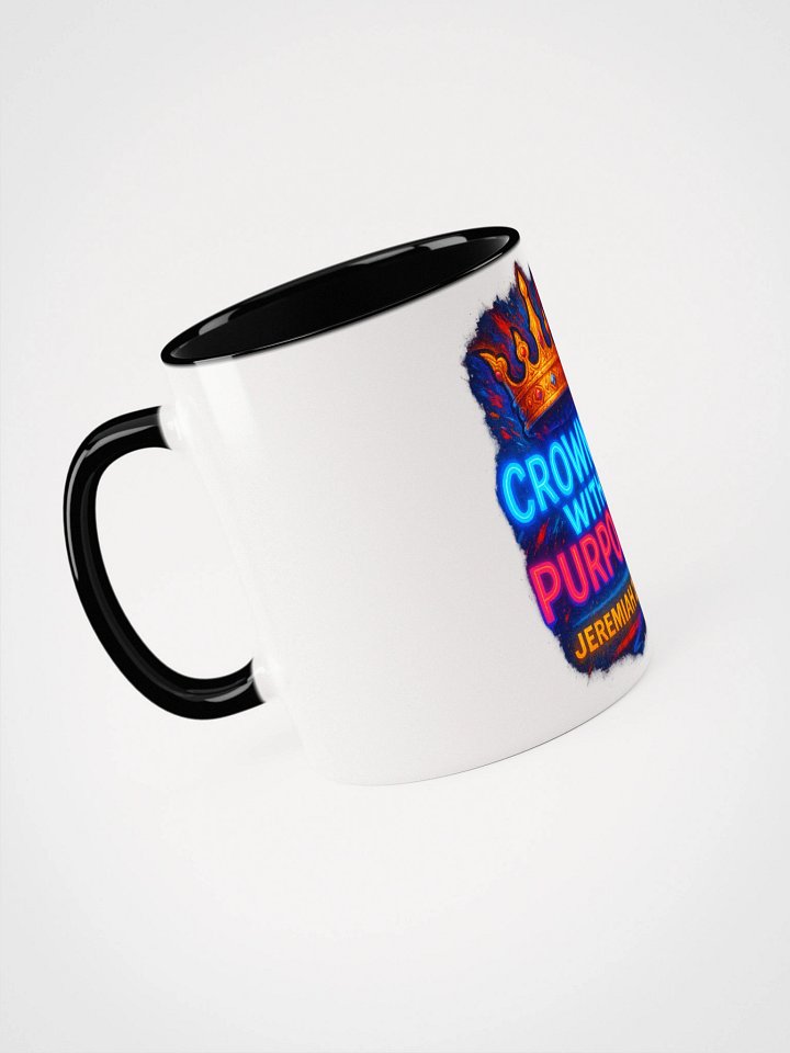 CROWNED WITH PURPOSE — Inner Color Ceramic Mug (Jeremiah 29:11) product image (2)