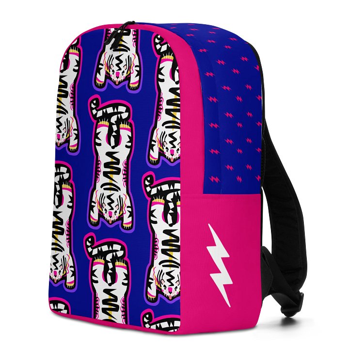 Pink & White Tiger Backpack product image (2)