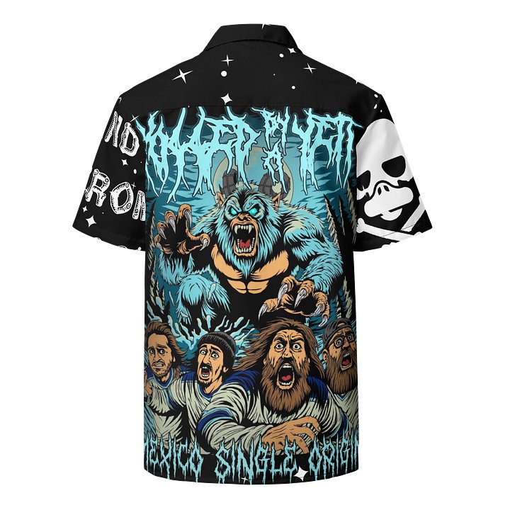 Killed by a Yeti Brewed by a Yeti Hawaiian Shirt product image (2)