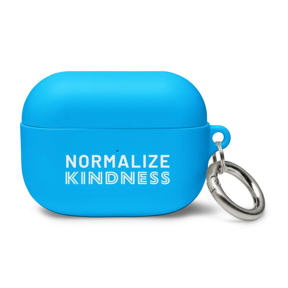 Normalize Kindness AirPods case (white text) product image (9)
