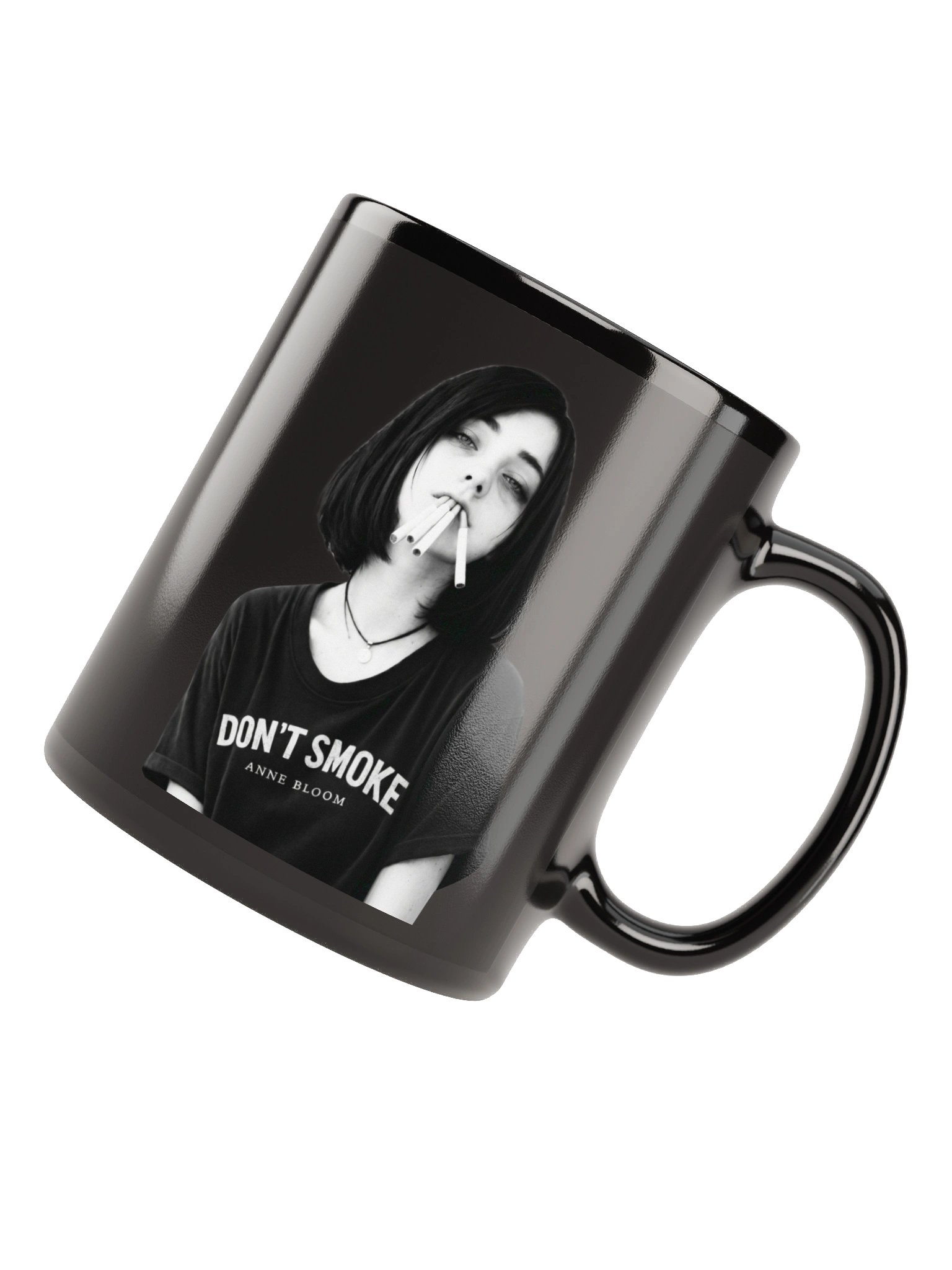Black Glossy Mug - DON’T SMOKE product image (11)