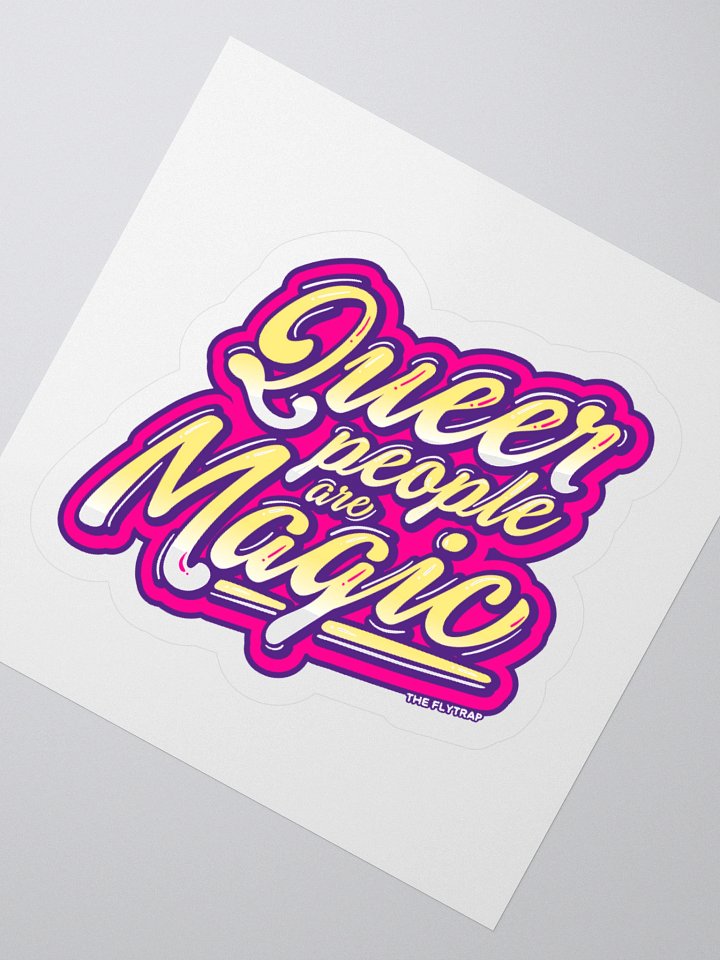 Queer People Are Magic purple sticker product image (4)
