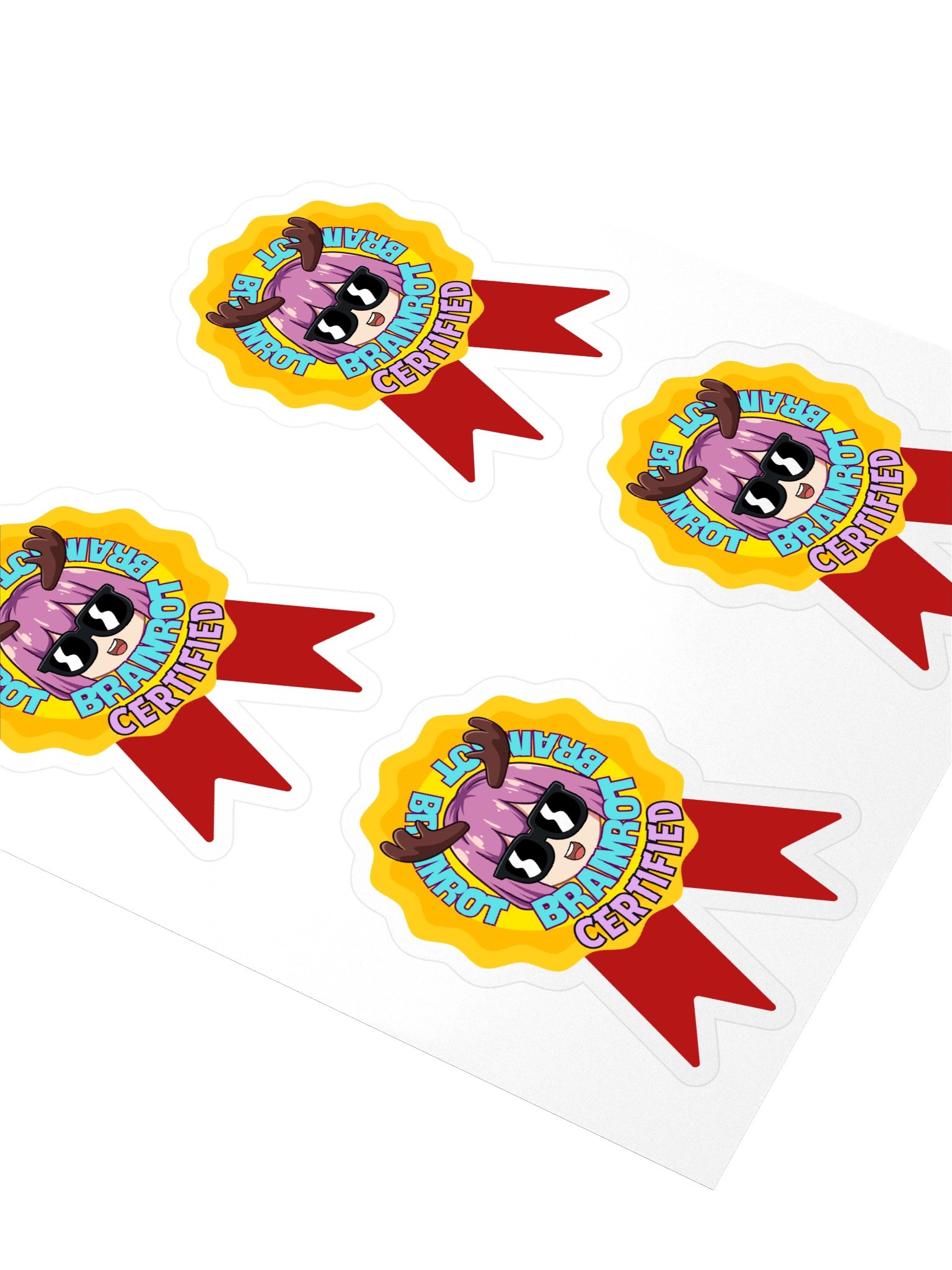 Brainrot Certified Stickers (Multiple, Small) product image (3)