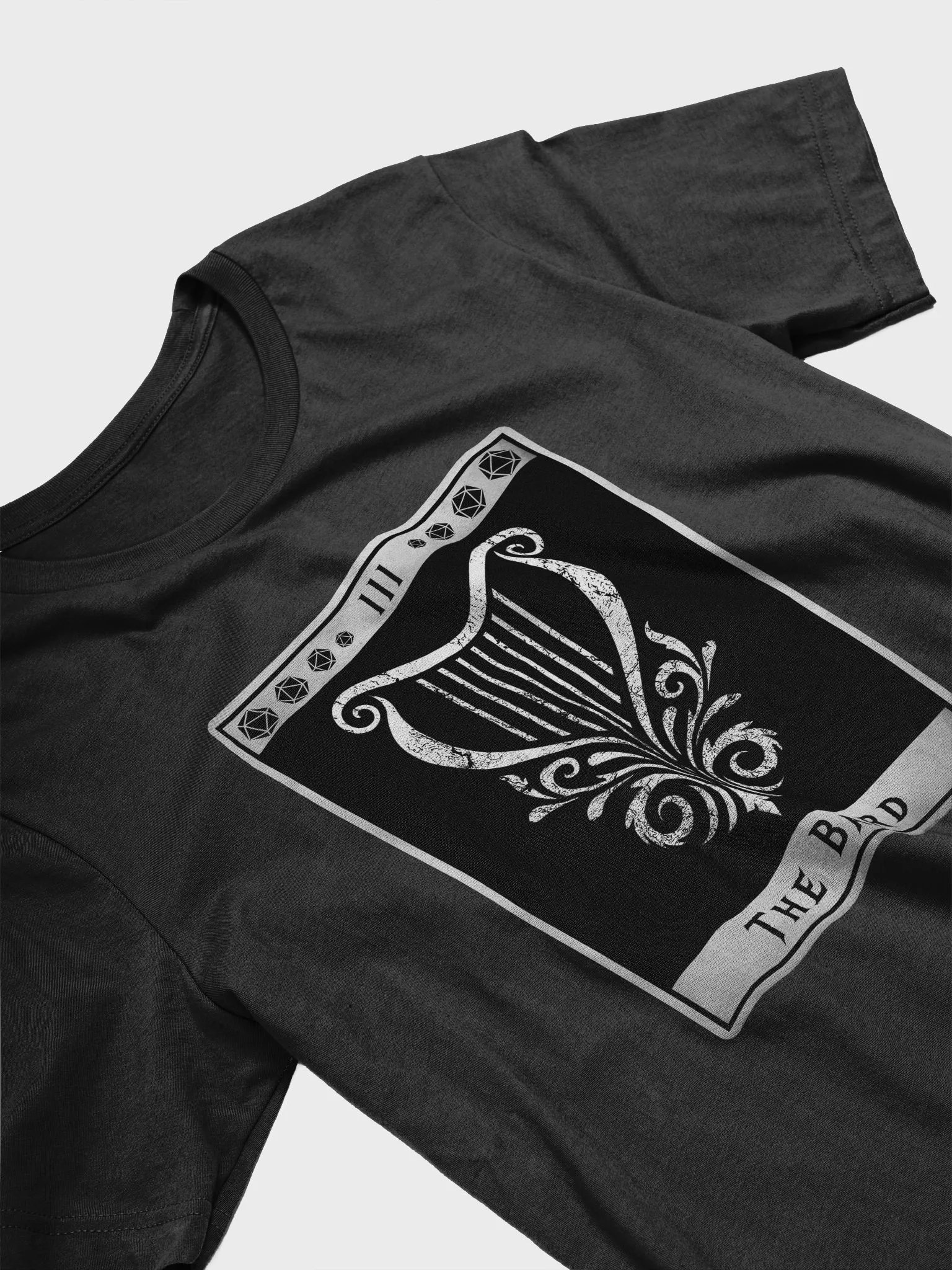 Bard Shirt, Grunge Tarot-Inspired Roleplaying Class Symbol Tee product image (23)