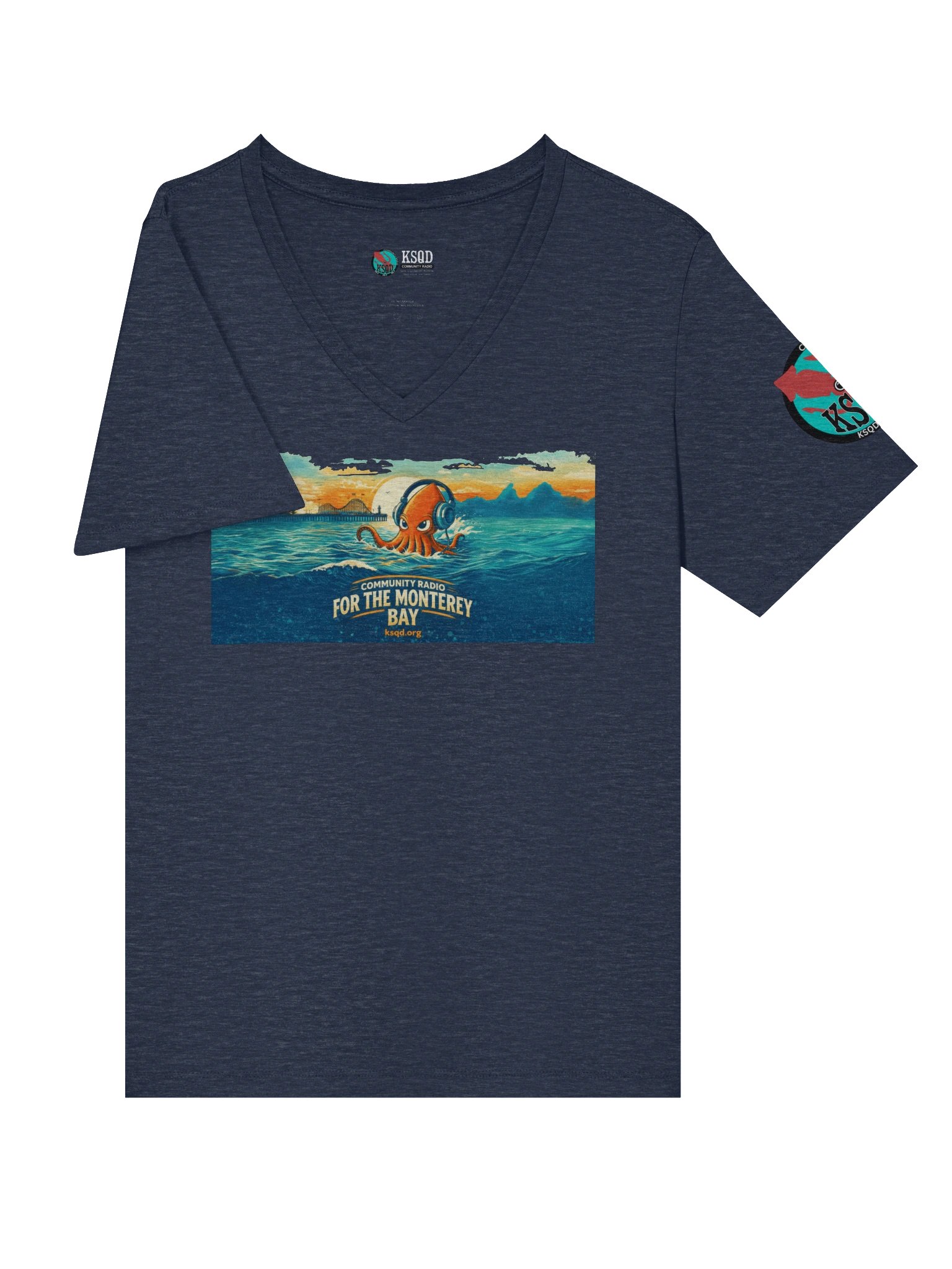 KSQD “Community Radio for Monterey Bay” Women’s V-Neck Tee product image (9)