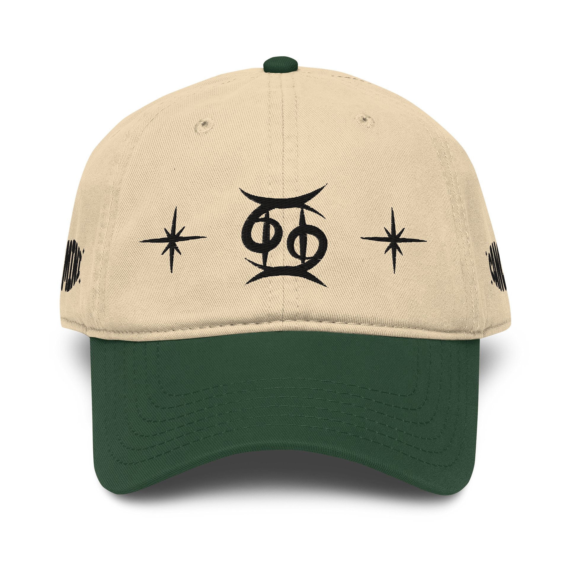 gemini-cancer cusp dad hat (black) product image (1)