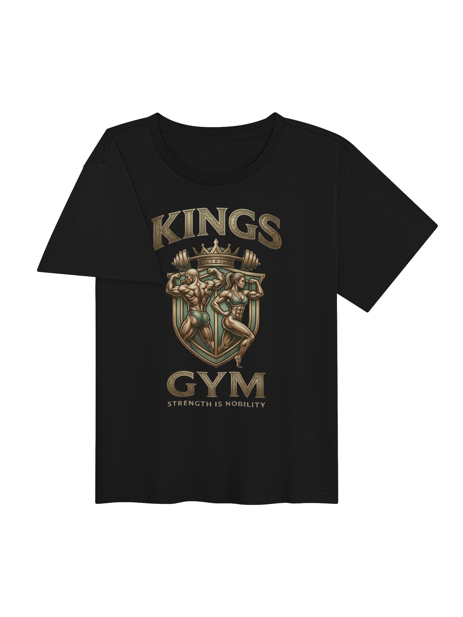 Kings Gym Women's Tee - Vintage Bodybuilding Crest product image (2)