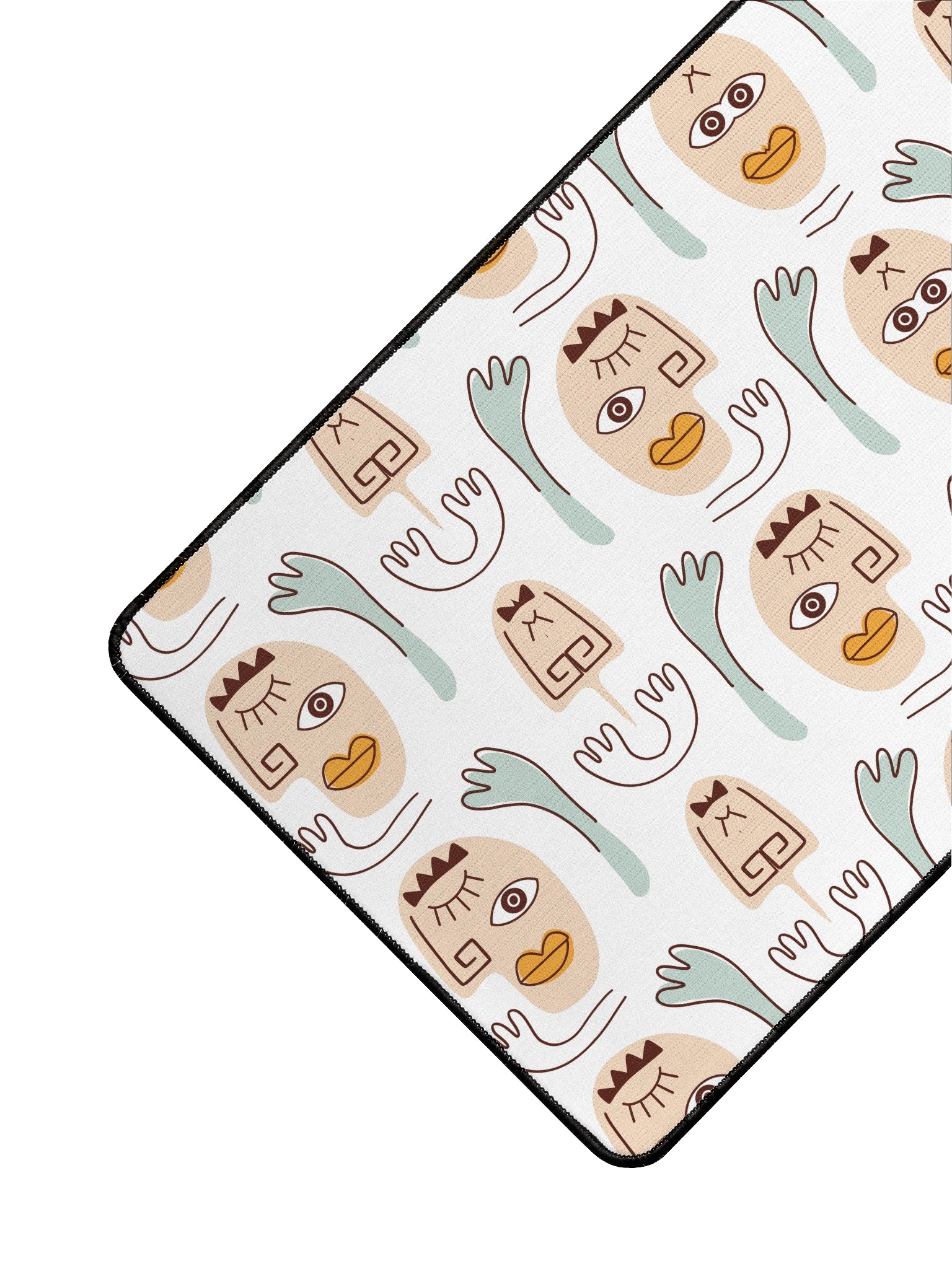 Cubist Faces and Hands Desk Mat product image (3)