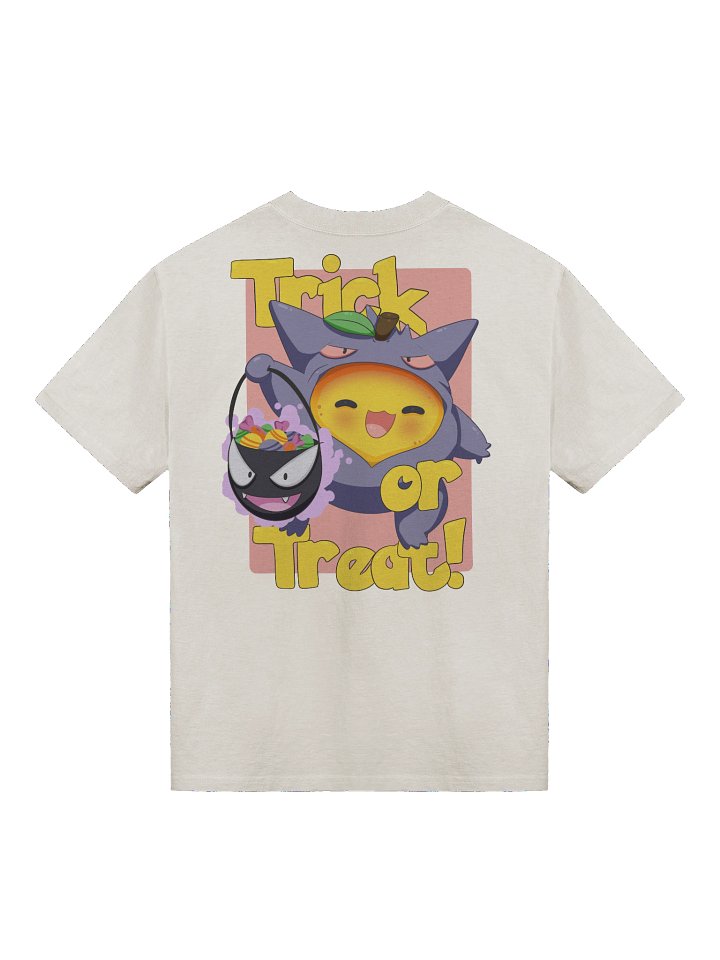 Trick or Treat Mango Bright Print Light - Boxy Tshirt product image (4)