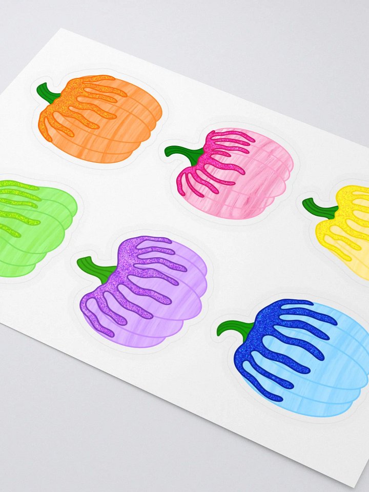 Rainbow Pumpkins Sticker Sheet product image (2)