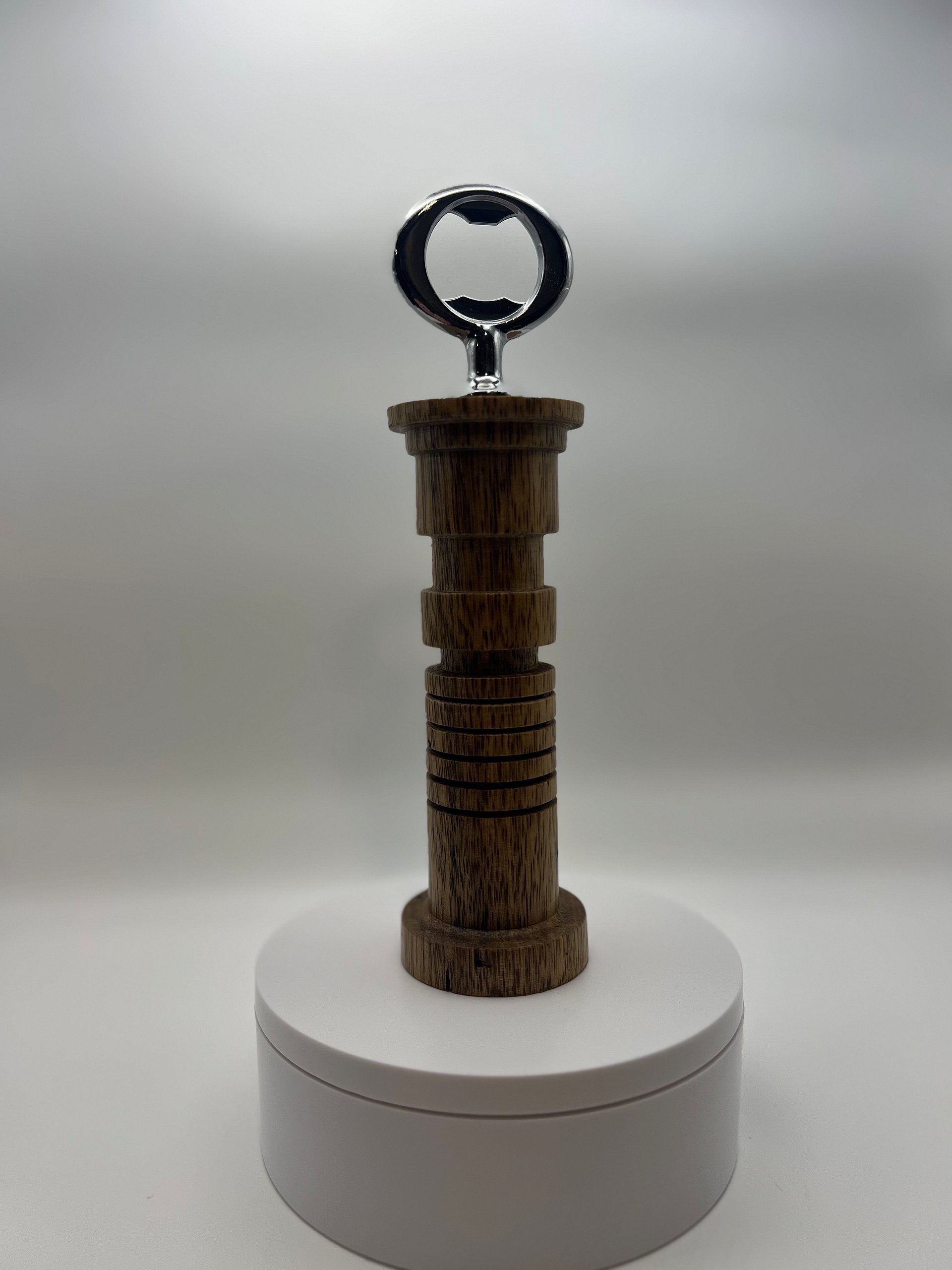 Hand-Turned Star Wars Inspired Black Limba Bottle Opener product image (6)