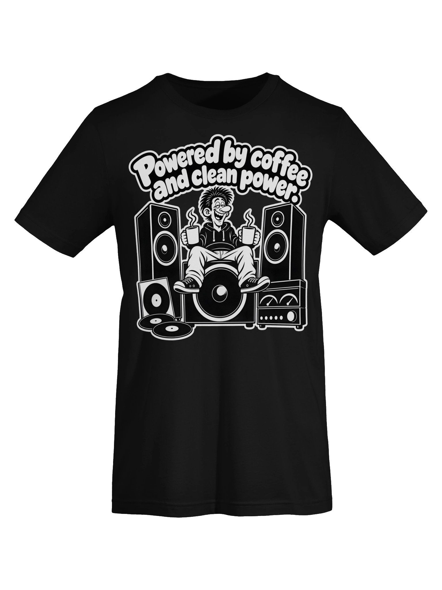 Powered by Coffee and Clean Power - Unisex T-shirt product image (5)