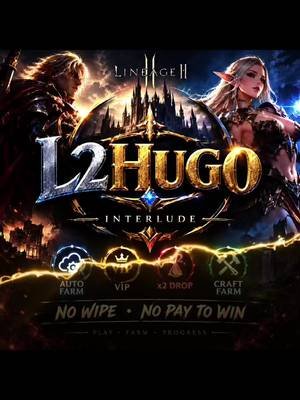 🔥 **L2HUGO INTERLUDE — YOUR NEXT ADVENTURE STARTS HERE!** 🔥 ⚔️ Tired of servers that wipe your progress? Looking for a server where farming, crafting and PvP really matter? Welcome to **L2HUGO** — build your character, upgrade your gear, join a clan and fight your way to the top! 💎 **WHY CHOOSE L2HUGO?** ⚡ AUTO FARM   👑 VIP SYSTEM   💰 x2 VIP DROP   ⚒️ CRAFT FARM SYSTEM   🔥 CUSTOM FARM ZONES   🏰 EPIC BOSSES & REWARDS   ⚔️ MASSIVE PvP & CLAN WARS   🎯 CONTINUOUS UPDATES & NEW CONTENT   ✅ **NO WIPE — YOUR PROGRESS MATTERS!**   ✅ **NO PAY TO WIN — PLAY FAIR, FIGHT HARD!**   ✅ FARM • CRAFT • UPGRADE • DOMINATE! 🌍 Players from around the world are welcome. Build your team, gather your clan and prove your strength on the battlefield! 🚀 **YOUR LEGEND STARTS NOW!** 🌐 Website: https://l2hugo.eu/ 📢 Join us, invite your friends and become part of the L2HUGO community! ⚔️ **L2HUGO — PLAY. FARM. PROGRESS. CONQUER.** ⚔️ #L2HUGO #Lineage2 #Interlude #L2PrivateServer #PvP  @sifurio @'Μπιλης Χ' @VasilisB @OnlyAlbania 🇦🇱 @CrazyMouse @CrisleR @INEVITABLE 